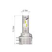 M-Tech Pro Smart 12V H15 LED izzó - párban