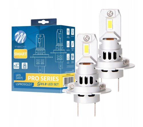M-Tech Pro Series Gold H7 LED fényszóró - 12V 4000K - párban