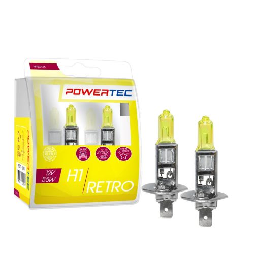 M-Tech Powertec Retro H1 DUO sárga - párban