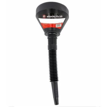 Műanyag tölcsér, szűrővel - 135mm