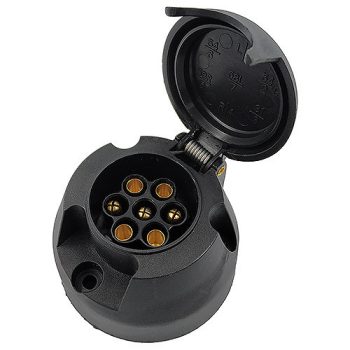 Utánfutó vonóhorog csatlakozó - műanyag - 7 pólusú