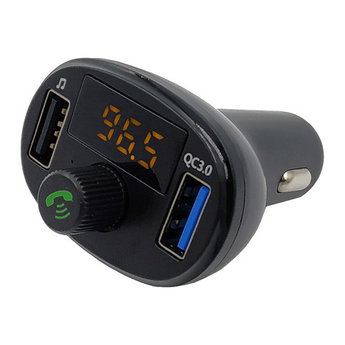 BT23 - Bluetooth FM Transmitter - USB QC3,0 - 12/24V
