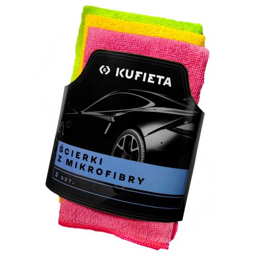 Kufieta mikroszálas törlőkendő - 40x40cm - 3db