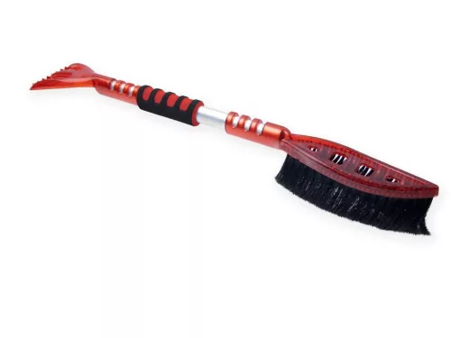 Kefés jégkaparó - 70cm - piros