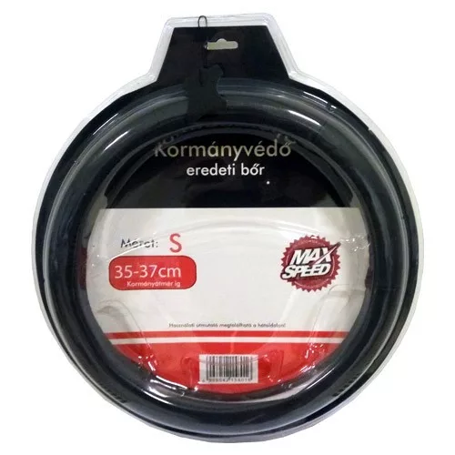Maxspeed - kormányvédő, bőr, 35-37cm, fekete színű