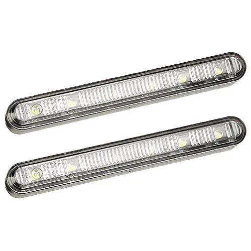 Nappali Menetfény Pár - 2x 6LED - E-Jeles - 12V - párban