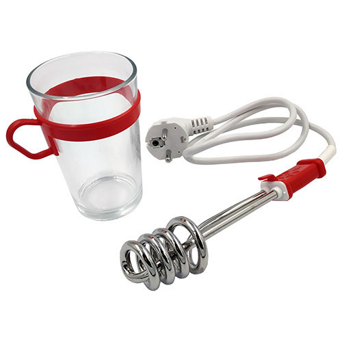 ECE-Ehlers - merülőforraló utazó készlet, üveg pohárral - IPX7 - 230V - 300W