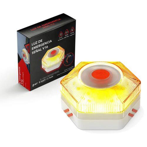 MaxSpeed Led vészvillogó - sárga, mágneses