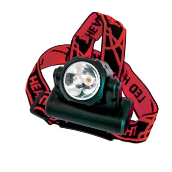 2 COB LED-es tölthető fejlámpa - fekete/piros