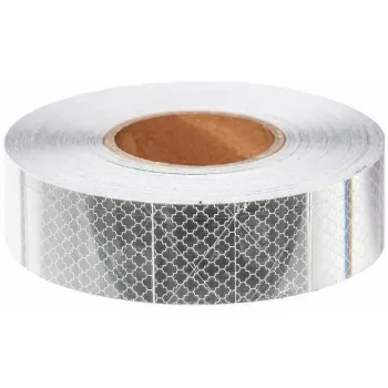 Öntapadós fényvisszaverő csík - fehér - 1m