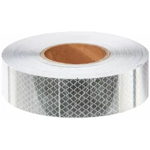 Öntapadós fényvisszaverő csík - fehér - 1m