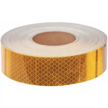 Öntapadós fényvisszaverő csík - sárga - 1m