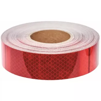 Öntapadós fényvisszaverő csík - piros - 1m