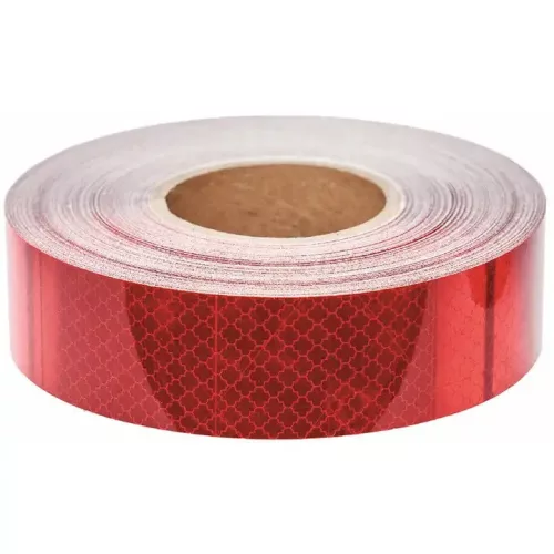 Öntapadós fényvisszaverő csík - piros - 1m