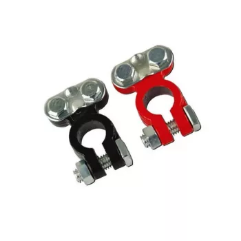 Ólom akkumulátor saru - párban - fekete/piros