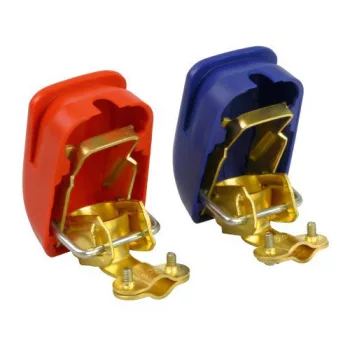 Gyorszáras akkumulátor saru párban - réz