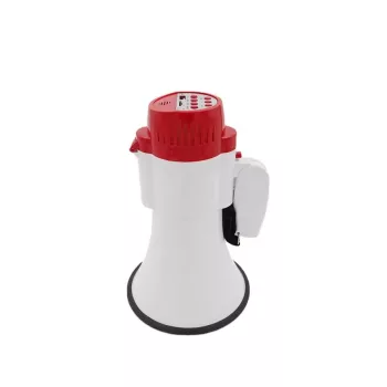 Sziréna/megafon - fehér/piros - 10W