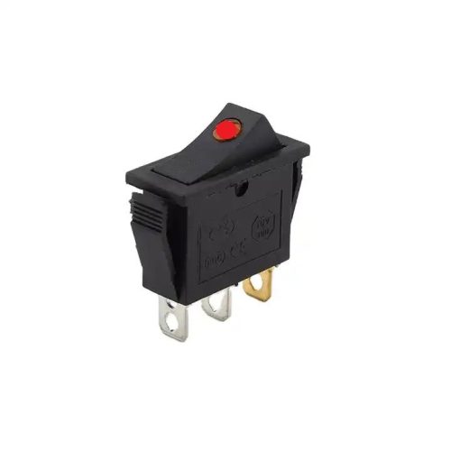 2 állású kapcsoló piros Leddel - 250V 16A
