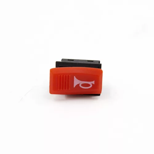 Kürt nyomógomb - piros - 2 lábú, 220V