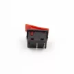 Kürt nyomógomb - piros - 2 lábú, 220V