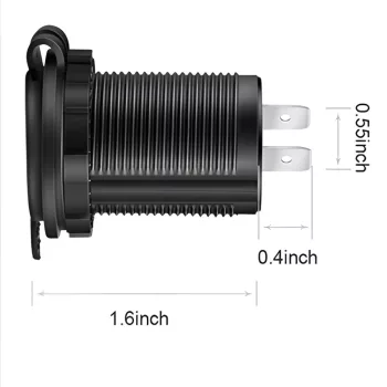 Vízálló szivargyújtó aljzat - 12V