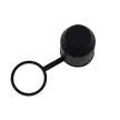 Műaynag vonóhorog kupak - fekete, karikával