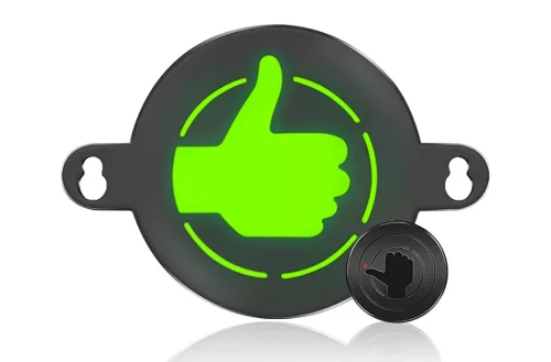 Autós LIKE köszönőfény