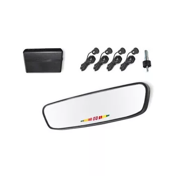   4 szenzoros tolatóradar LCD kijelzős visszapillantó tükörrel