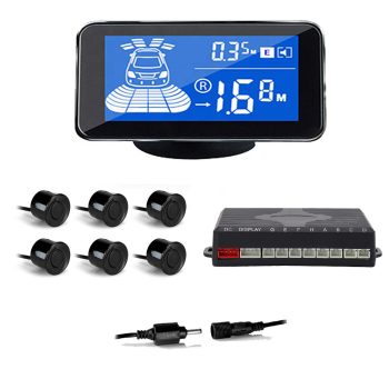 Tolatóradar 6 szenzoros, 3'-os TFT kijelzővel