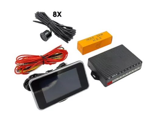 8 szenzoros tolatóradar LCD kijelzővel - 1020-8