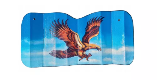 Alu napvédő előre - sas minta - 130x60cm