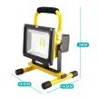 Hordozható akkumulátoros LED reflektor, 10 W