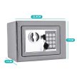 Digitális széf számzárral - szürke