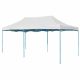 Összecsukható fémvázas kerti pavilon 2,9X5,7m - fehér