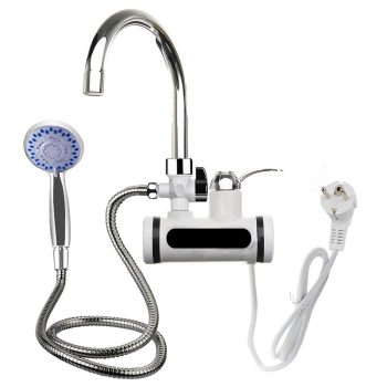   Fali csatlakozású csaptelep LED kijelzővel és tusrózsával