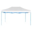 Összecsukható fémvázas kerti pavilon 2,9X4,25m - hordtáskával - fehér