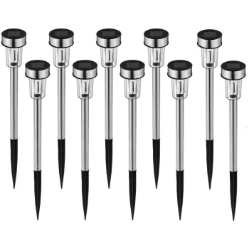 10 db-os leszúrható napelemes kerti solar lámpa