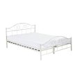 Fém ágykeret ajándék ágyráccsal 140x200cm, fehér