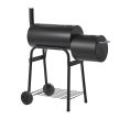 2in1 faszenes BBQ grill és smoker