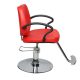 Fodrász szék állítható magassággal - piros