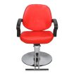Fodrász szék állítható magassággal - piros