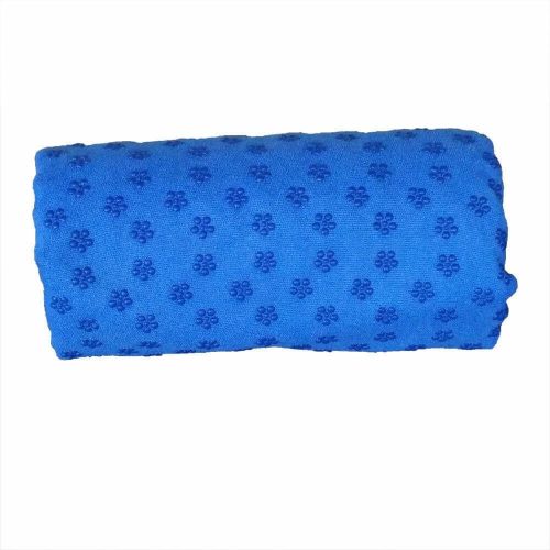 Csúszásgátlós jógatörölköző ajándék táskával - kék