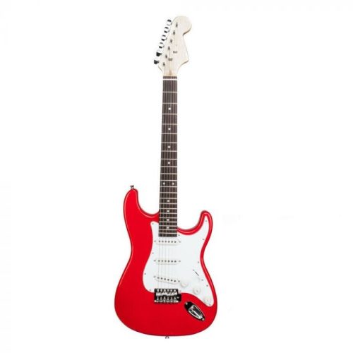 Elektromos gitár szett kezdőknek, ajándék erősítővel - piros-fehér