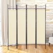 4 paneles térelválasztó paraván - bézs