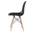 4 db modern étkezőszék - fekete