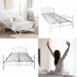 Lotti fém ágykeret ajándék ágyráccsal - fehér - 180x200 cm