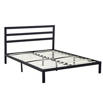   Bella fém ágykeret ajándék ágyráccsal - fekete - 180x200cm