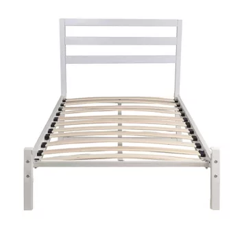   Bella fém ágykeret ajándék ágyráccsal - fehér - 180x200cm