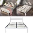 Bella fém ágykeret ajándék ágyráccsal - fehér - 180x200cm