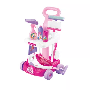 Játék takarító készlet - rózsaszín